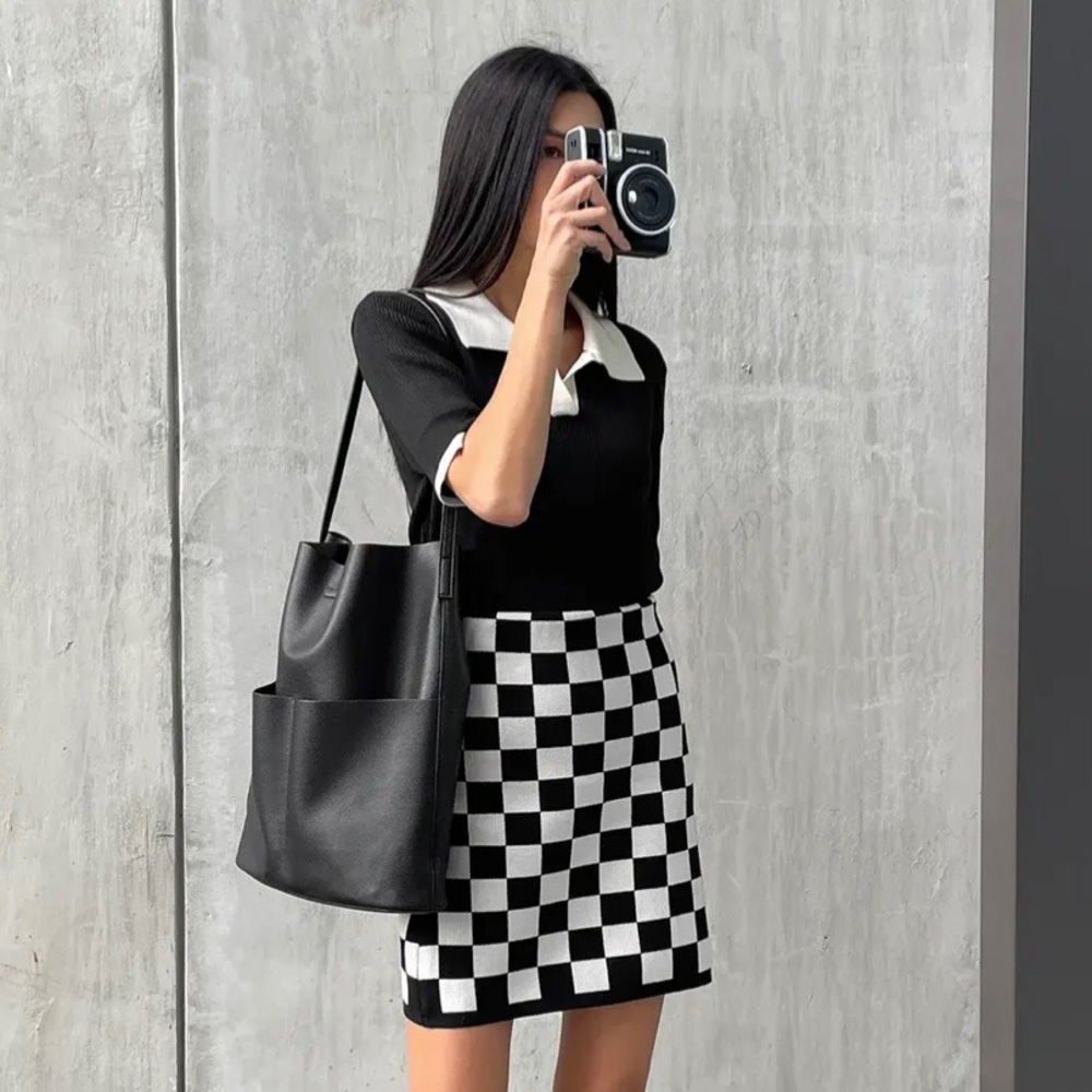 Oak + Fort Black Tote Bag